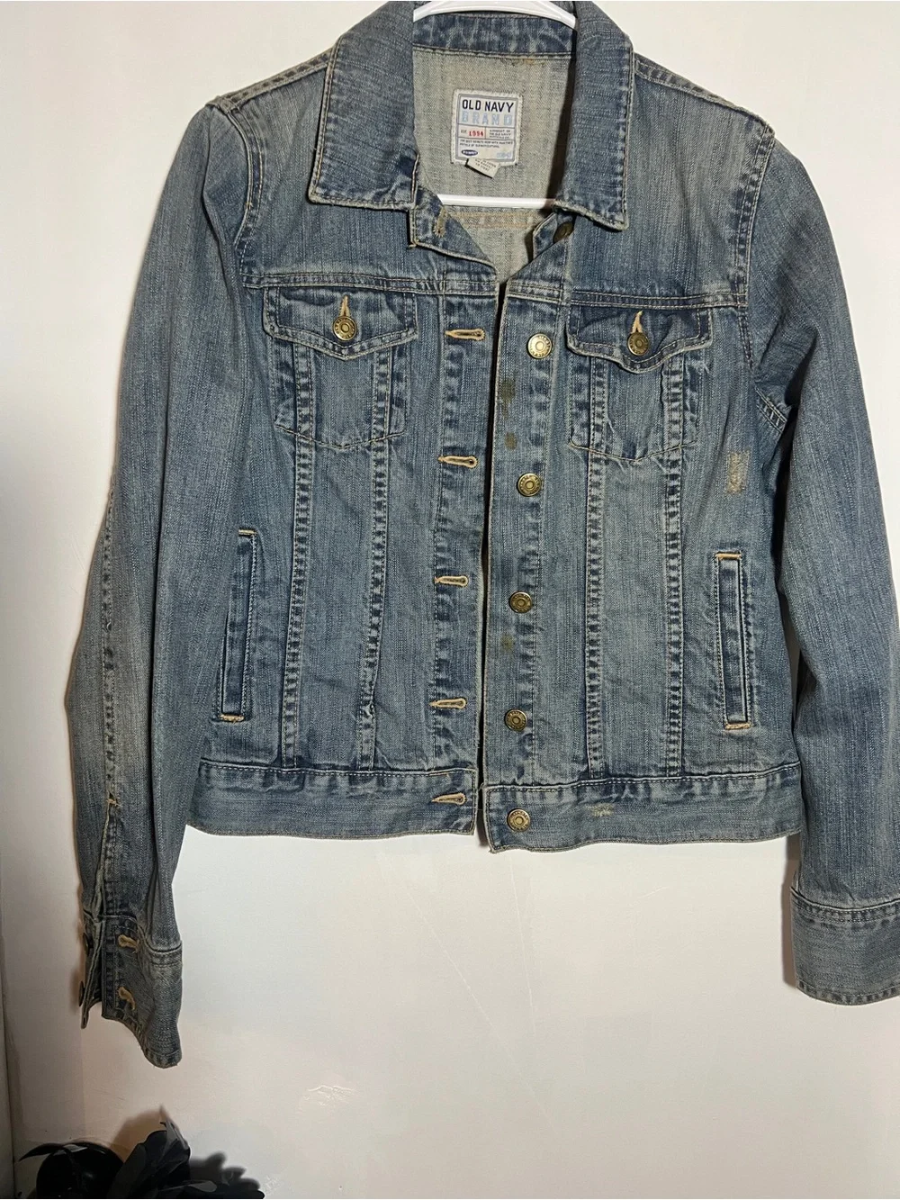 Old Navy Distressed Denim Jacket